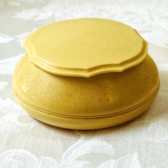 Art Deco Celluloid Vanity Set PyRaLin Vintage Du Barry French Hair Receiver 1930 - Picture 3 of 13